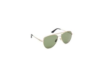 Quay Free Fall Fashion Sunglasses Brushed Gold/Green, Metal Frames/Polycarbonate