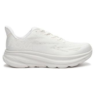 Hoka One One Hoka Clifton 9 Textile Mens Running Trainers - White White - Size:UK 11.5