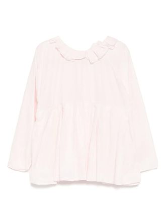 Daniela Gregis cotton long-sleeves top - Pink
