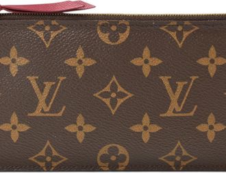 Louis Vuitton Brown Fuchsia Monogram Monogram Pochette Pouch (Pre-Owned)