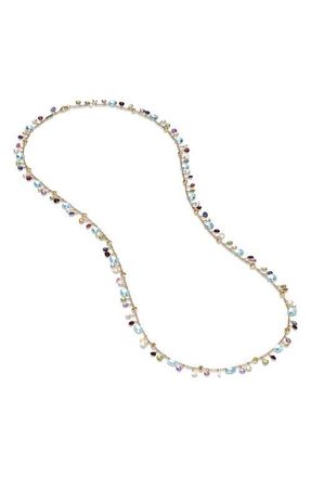 Marco Bicego Paradise Long Semiprecious Stone Necklace in Yellow Gold at Nordstrom, Size 36