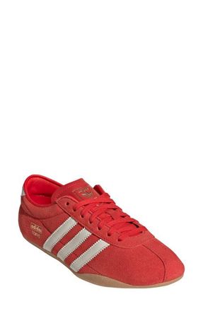 adidas Tokyo Low Top Sneaker in Red/Off White/Gum 3 at Nordstrom, Size 10.5