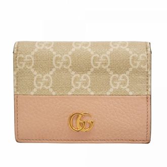 Gucci Beige Pink Pvc Leather Wallet (Bi-Fold) (Pre-Owned)