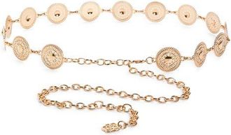 BP. Embossed Circular Chain Belt in Gold- Ivory at Nordstrom