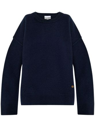 Ganni wool sweater - women - Wool - XXS/XS - Blue