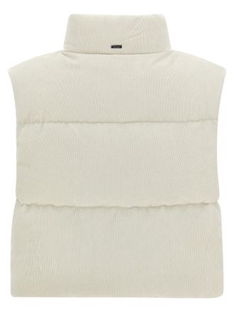 Herno Womens White Viscose Sleeveless Jacket Clothing