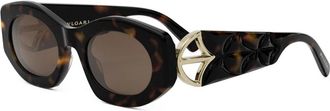 Bulgari Calla Zonnebril - Dames - Zonnebrillen - Bruin - ONE Size - Accessoires