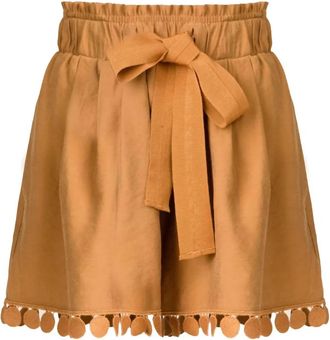 Silvia Tcherassi Womens Giorgio Short In Camel