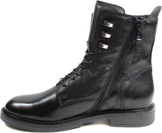 Mjus T81208 Veterlaars - Dames - Veterlaarzen - Zwart - 37 EU - Leer - Schoenen