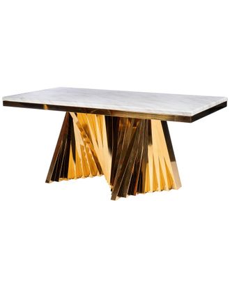 Statements by J. Statements By J Waterfall Marble Top Dining Table