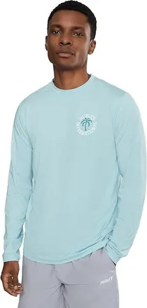 Hurley Hybrid Upf Long Sleeve Mens Swimwear Sets Iceland Heather : 2XL, Polyester/Spandex