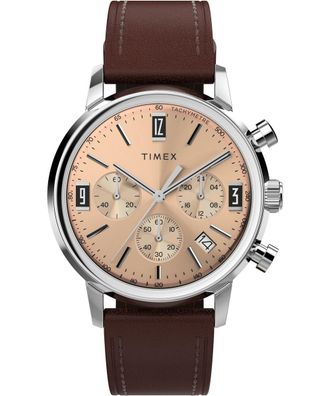 Timex Marlin Chrono Mens Brown Watch TW2W51400 Leather (archived) - One Size