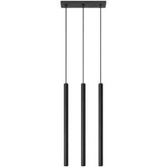 Wonderlamp L&aacute;mpara Colgante Vacu Negro, 3 Luces