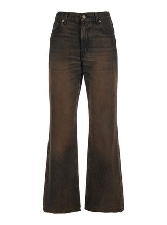 Haikure Brown Regular High Rise Jeans