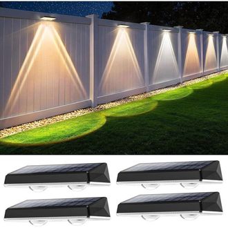OEM Aplique Solar De Pared Para Exteriores Con Clasificaci&oacute;n Ip65 A Prueba De Agua, 3 Modos De Iluminaci&oacute;n Para Patio, Jard&iacute;n Y Cerca: Potente Y Pr&aacute;ctico