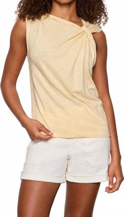 Sanctuary Womens So Twisted Muscle Tee In Banana