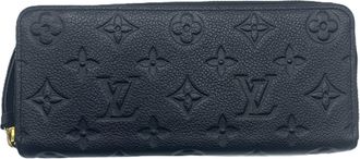 Louis Vuitton Black Monogram Empreinte Long Wallet (Bi-Fold) (Pre-Owned)