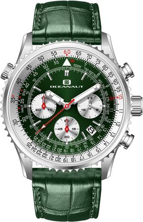 Oceanaut Flight Chronograph Quartz Green Dial Mens Watch OC0128