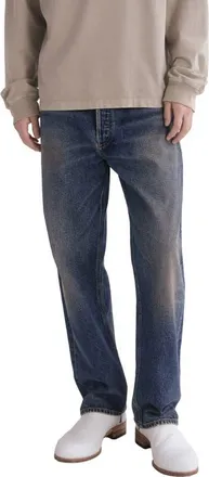 A Gold E 90s Mid Rise Relaxed Straight Leg Jeans in Kismet Dark Tinted Indigo at Nordstrom, Size 32