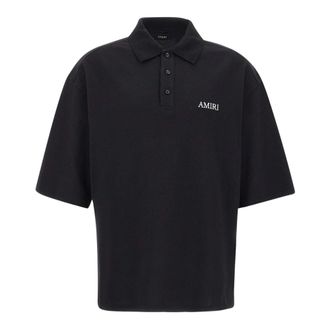 Amiri Oversized Polo - male - Amiri - Polo Shirts - Black - XS - Tops