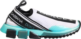 Dolce & Gabbana White Sorrento Slip On Low Top Sneakers Womens Shoes (Pre-Owned)