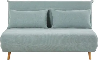 Maisons du monde Sofá cama de 2 plazas verde agua