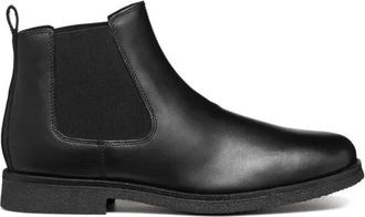 Geox Claudio Chelsea Boot - Heren - Chelseaboots - Zwart - 45 EU - Leer - Schoenen