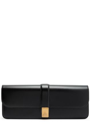 Khaite Blake Leather Clutch - Black - One Size