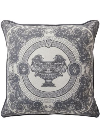 Versace La Coupe Des Dieux wool-blend cushion - unisex - Cashmere/Wool - One Size - Grey
