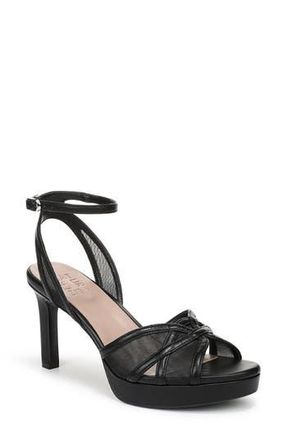 Naturalizer Adara Platform Sandal in Black Mesh Faux Leather at Nordstrom Rack, Size 5.5