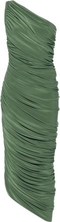 Norma Kamali Gathered One-Shoulder Dress - Womens - Polyester/Spandex/Elastane