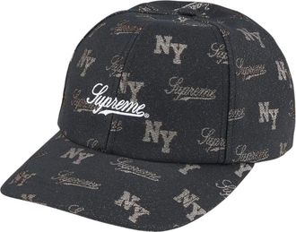 SUPREME SS26 Monogram 6-Panel Black SUP-SS26-1067-BLK