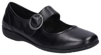 Josef Seibel Riemchenballerina JOSEF SEIBEL Fenja 18, Damen, Gr. 36, schwarz, Kalbsleder, Schuhe Riemchenballerina, Spangenschuh, Festtagsschuh, Komfortschuh mit m