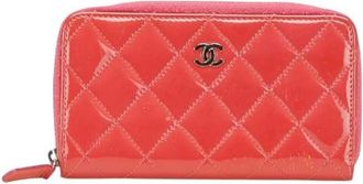 Chanel Pre-owned Wallets, female, Pink, Size: ONE SIZE Pre-owned Leather wallets