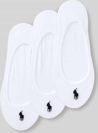 Polo Ralph Lauren Sneaker-Socken aus Baumwoll-Mix im 3er-Pack in Weiss, Gr&ouml;&szlig;e 36-41