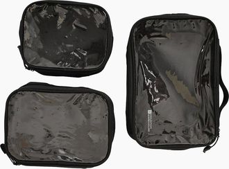 Mountain Warehouse Womens Mountain Warehouse Clear Travel Toiletry Bag Set (Pack of 3) - Black - Size: ONE size
