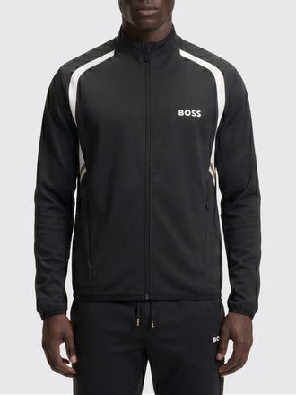 HUGO BOSS Felpa con zip Spin in poliestere