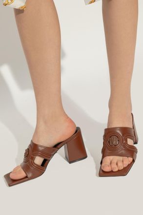 Versace Heeled Sandals, Womens, Brown