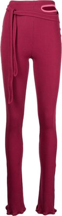 Ottolinger Otto Lounge cut-out trousers - women - Recycled Polyester/Elastane - S - Red