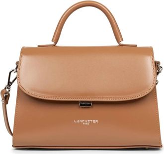 Lancaster Elegante Stedelijke Handtas met Klepsluiting - Dames - Handtassen - Bruin - ONE Size - Leer - Tassen