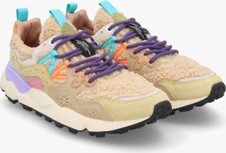 Flower Mountain Womens Yamano Sneakers In Beige