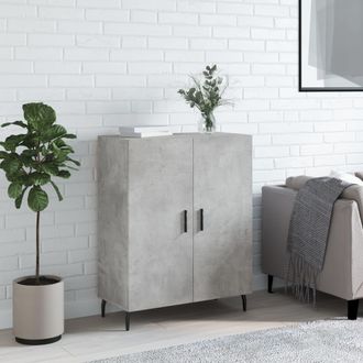 vidaXL Vidaxl - Aparador De Madera De Ingenier&iacute;a Gris Hormig&oacute;n 69,5x34x90 Cm