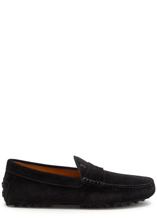 Tod's Gommino Suede Loafers - Black - 10 (IT44 / UK10)