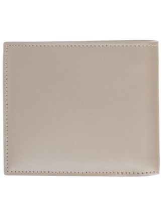 Saint Laurent Calf Leather Bifold Wallet - Beige