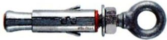 Fischer TASSELLO IN ACCIAIO CON OCCHIOLO SLM- - SLM 8 MA occhiolo foro occhio &oslash; mm.11 - 50 pezzi FISCHER