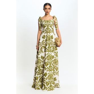 Diarrablu Mona Dress Vinae in Vinae Olive at Nordstrom, Size Xx-Large