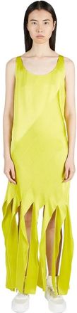 Stella McCartney Maxi Daily Dress - Dames - Maxi kleedjes - Geel - M - Satijn - Kleedjes