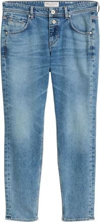 Marc O'Polo Theda Boyfriend Mid Waist - Dames - Slim Fit Jeans - Blauw - W30 L30 - Katoen - Jeans