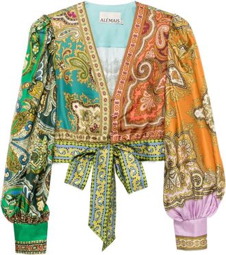 Alemais Top con stampa paisley - Verde