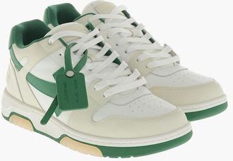 Off-white Low Sneakers OUT OF OFFICE in Two-Tone Leather size 48